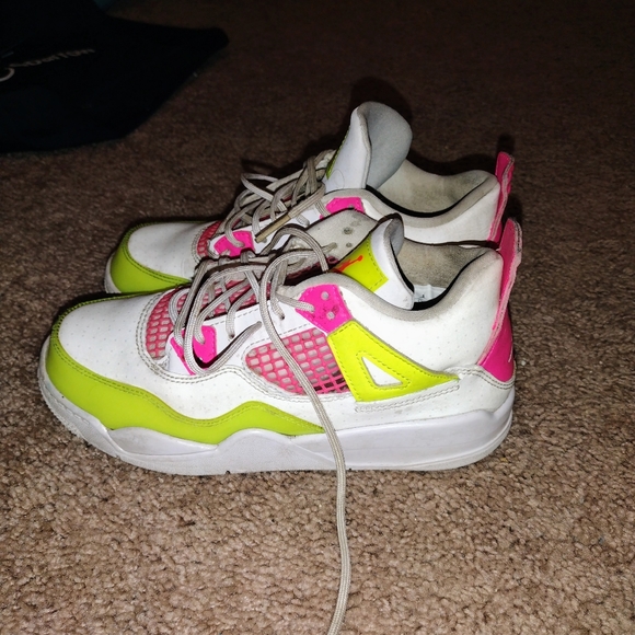 Air Jordan Retro 4 lemon pink - Picture 2 of 4